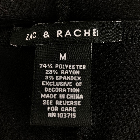 Zac & Rachel M Washable Stretch Knit Legging Black - Picture 7 of 8